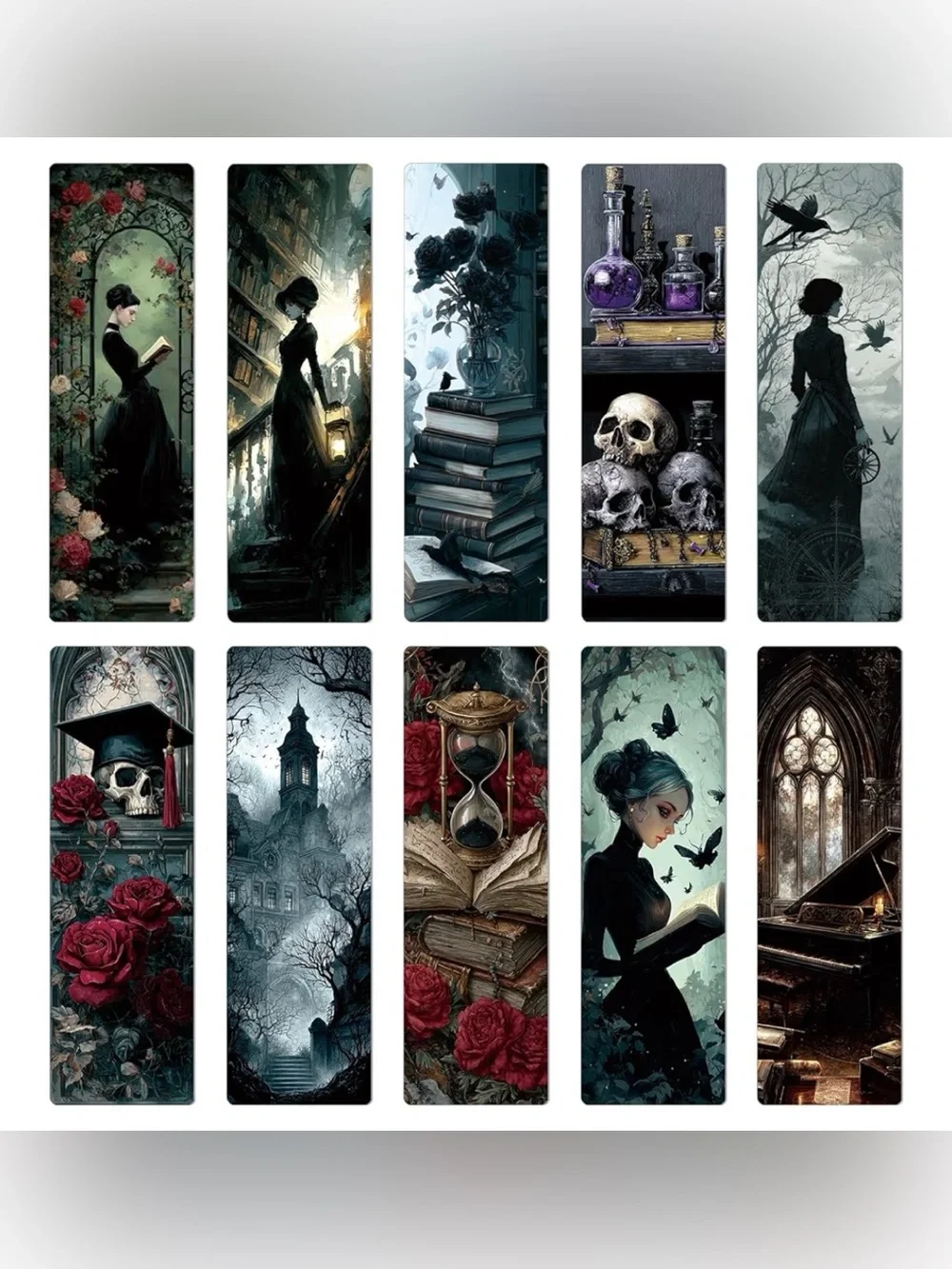 Humorous Pens (CHOOSE 1) + Gothic BookMark